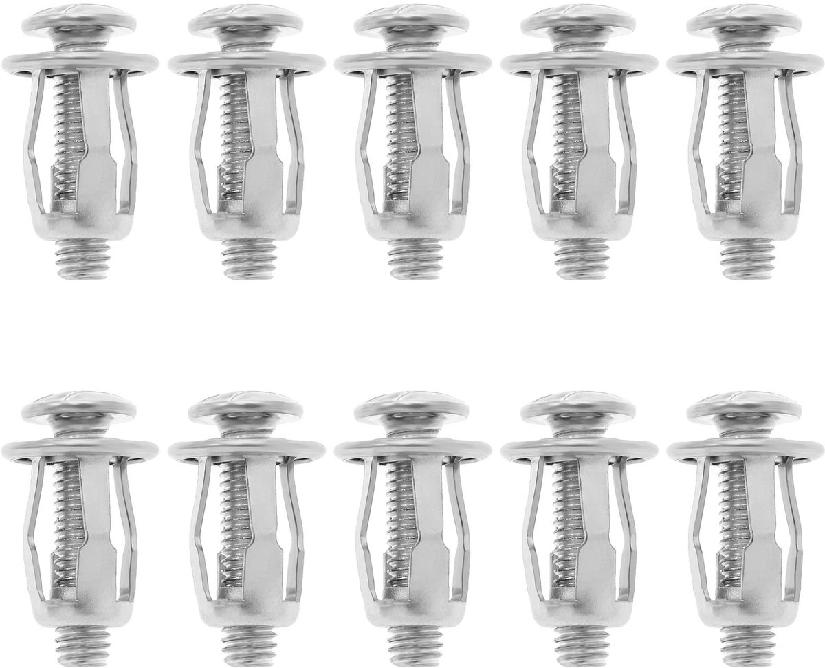 Solidchoice - Jack Noten - Bevestigingsmoeren - 50 Stuks - M6x25 - Holle Muur Bevestigingen - Ideaal voor Panelen en Wanden