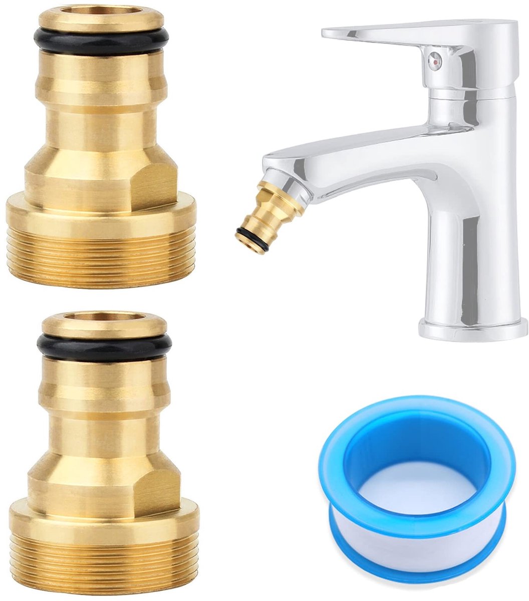 Solidchoice - Universele Kraanaansluiting met PTFE Afdichtingstape