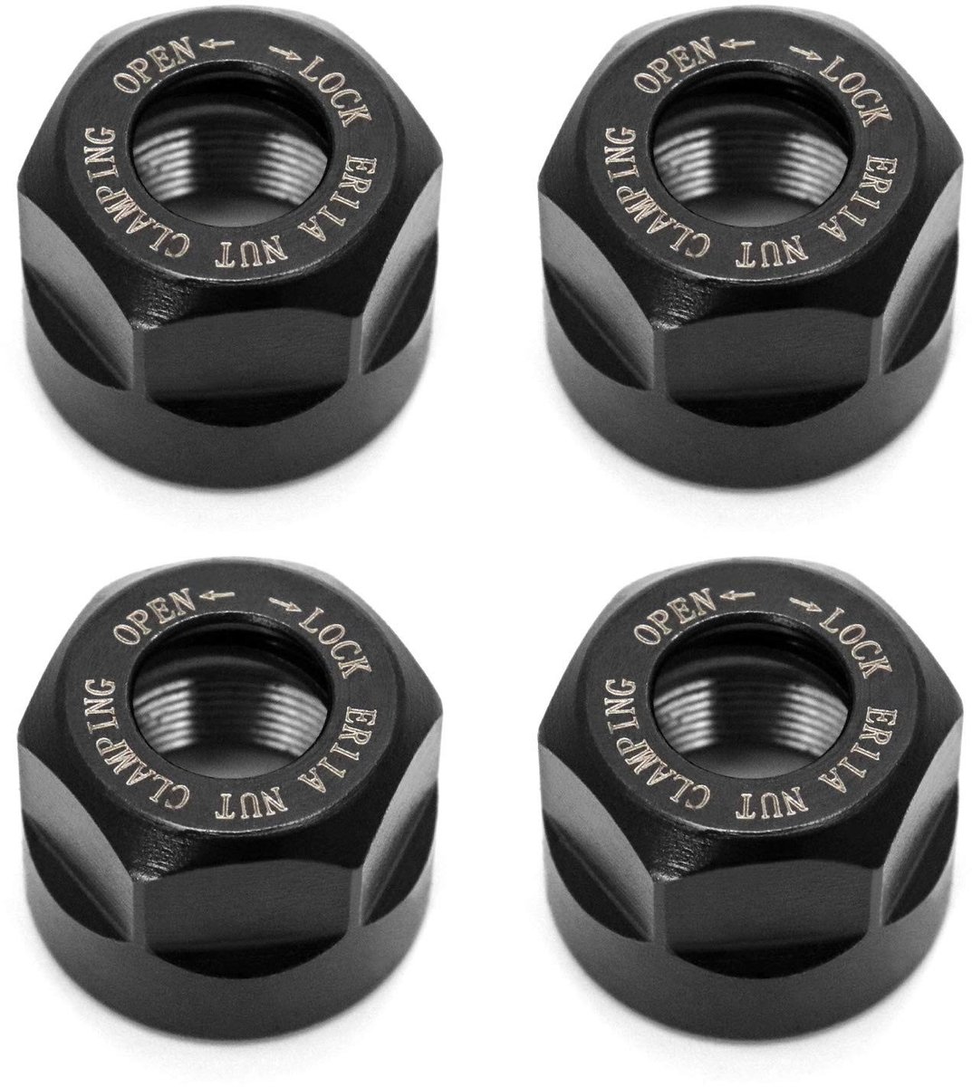Solidchoice - Set van 4 ER11-A Type M14 Collets voor CNC Frezen