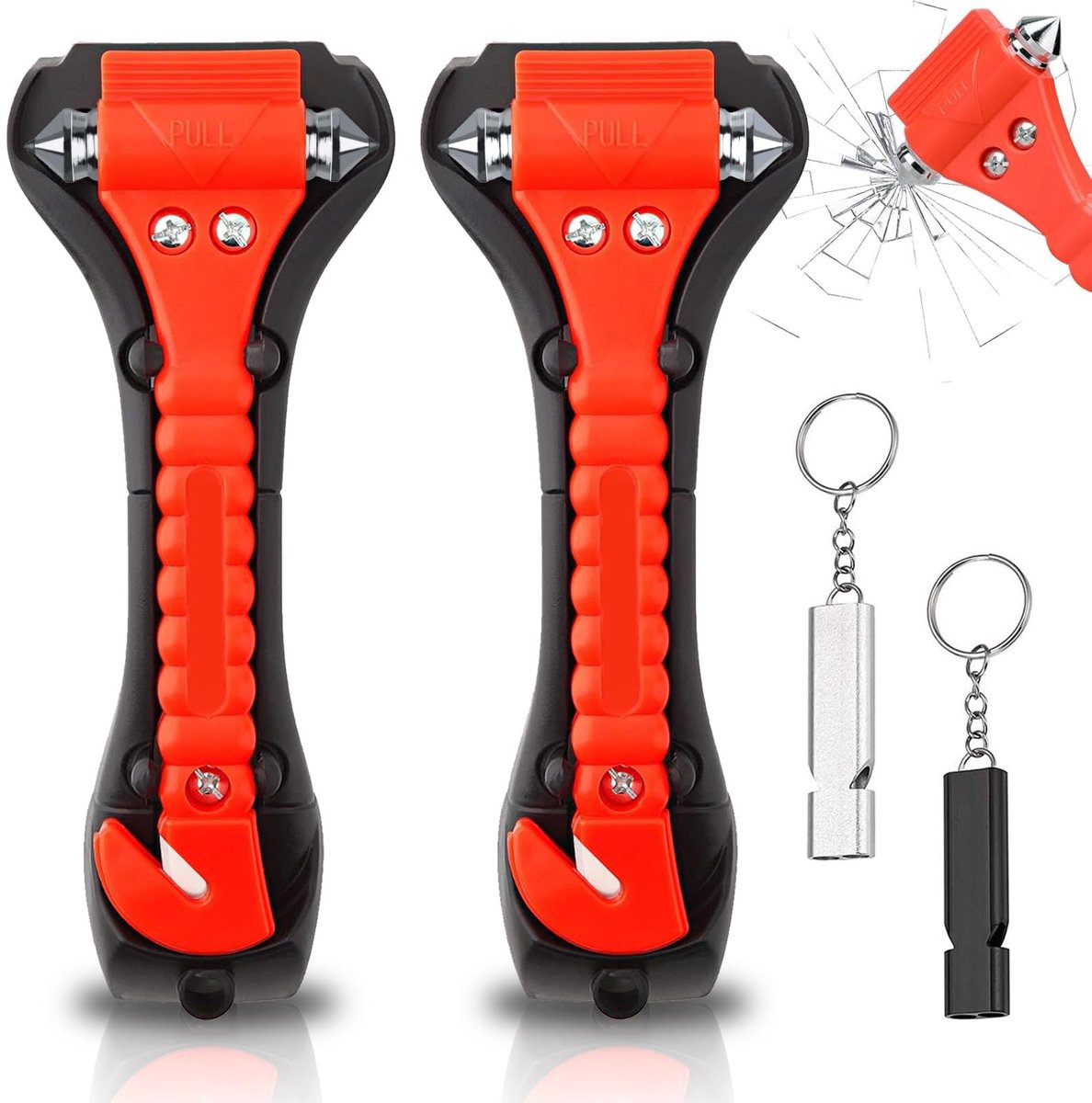 Solidchoice - 2 in 1 Veiligheidshamer met Gordelsnijder