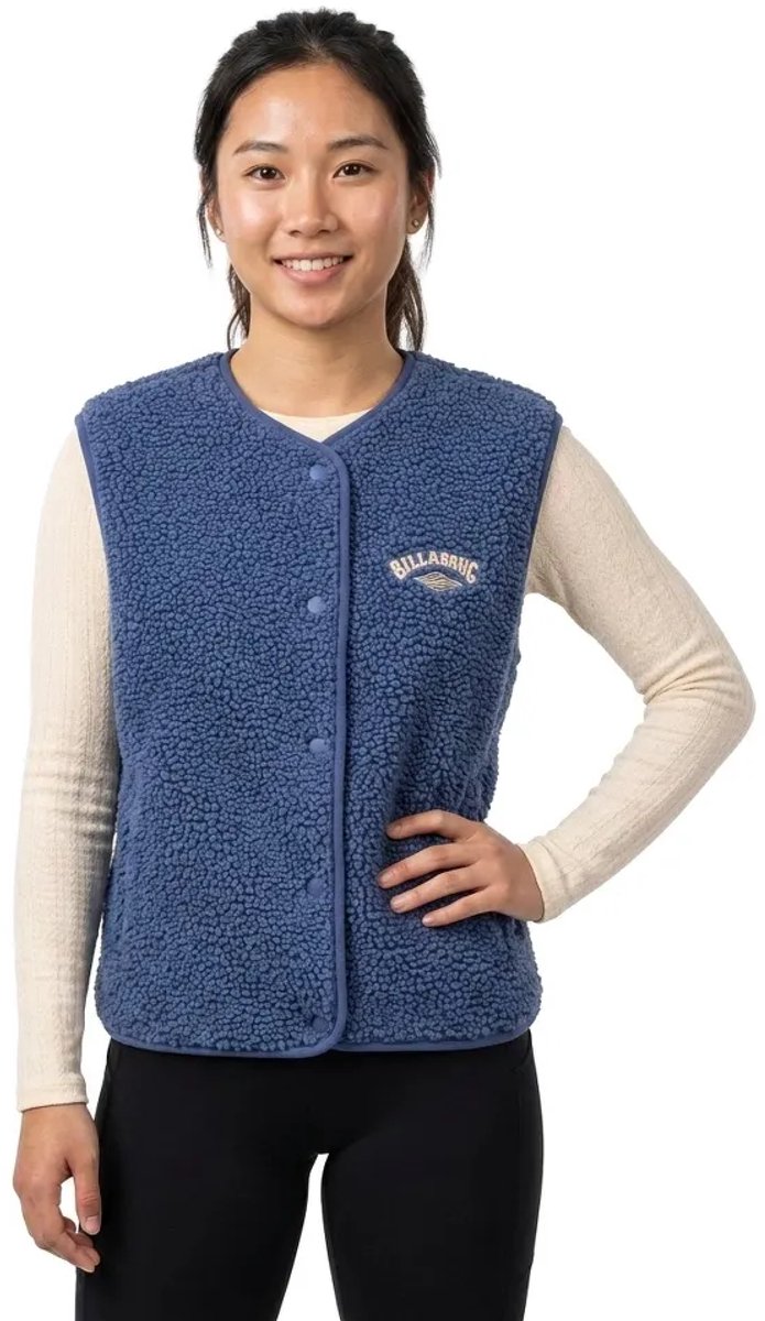 Billabong Be Happy Fleece Vest Blauw M Vrouw
