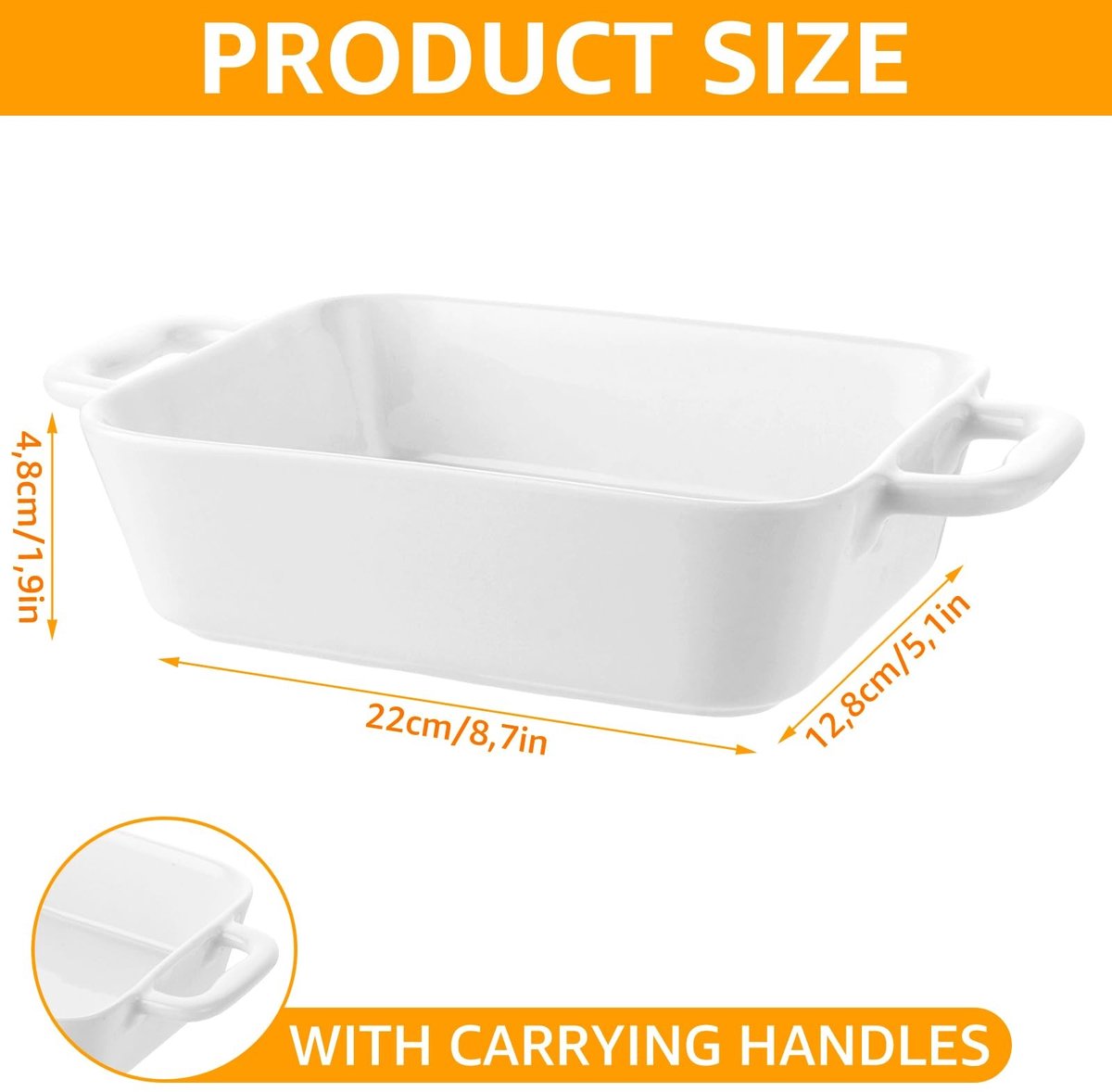 Solidchoice - Set van 6 Kleine Keramische Ovenvormen voor Soufflé en Pudding — cadeau in Kookcadeaus - foto 6