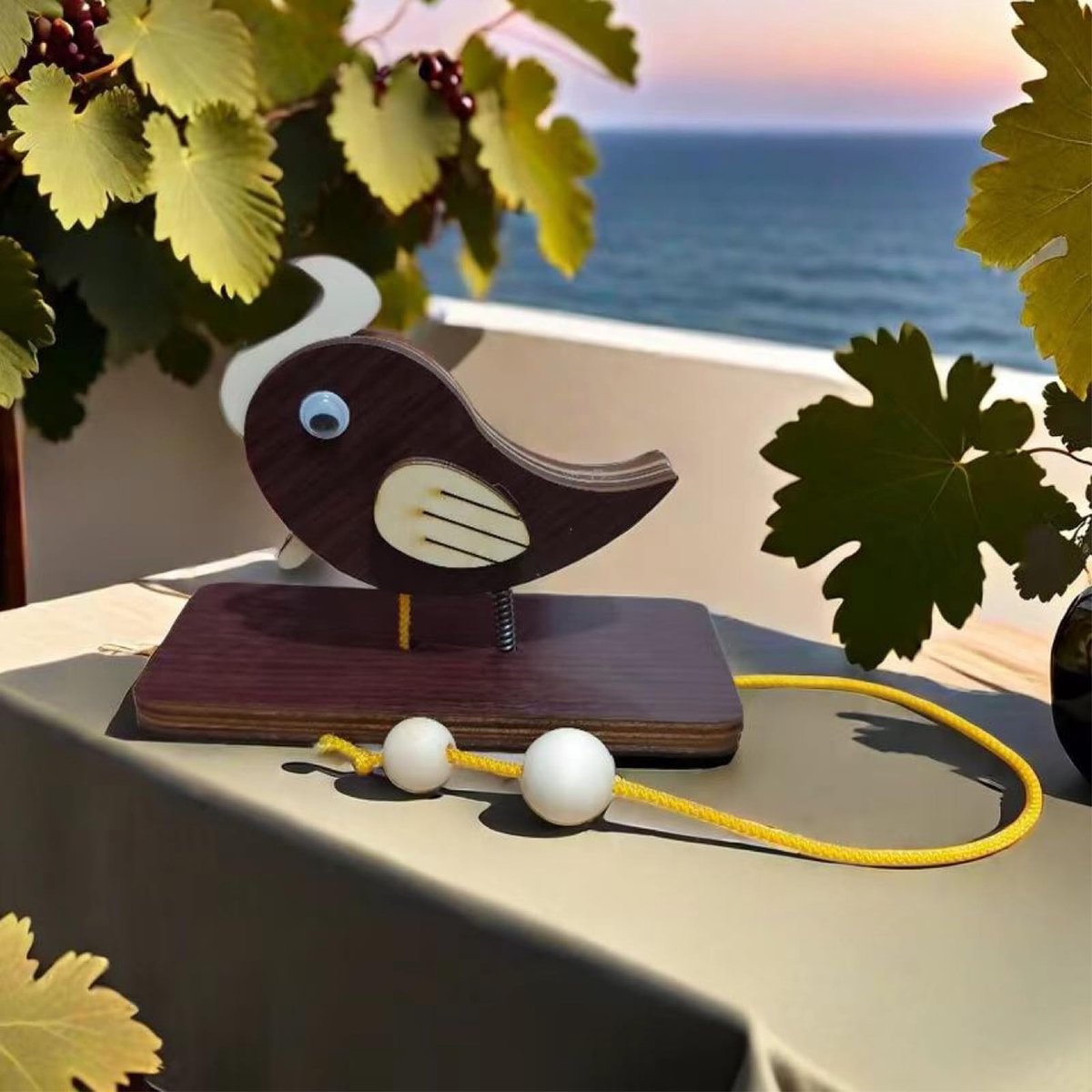 Solidchoice - Houten Woodpecker Deurbellen met Creatief Ontwerp