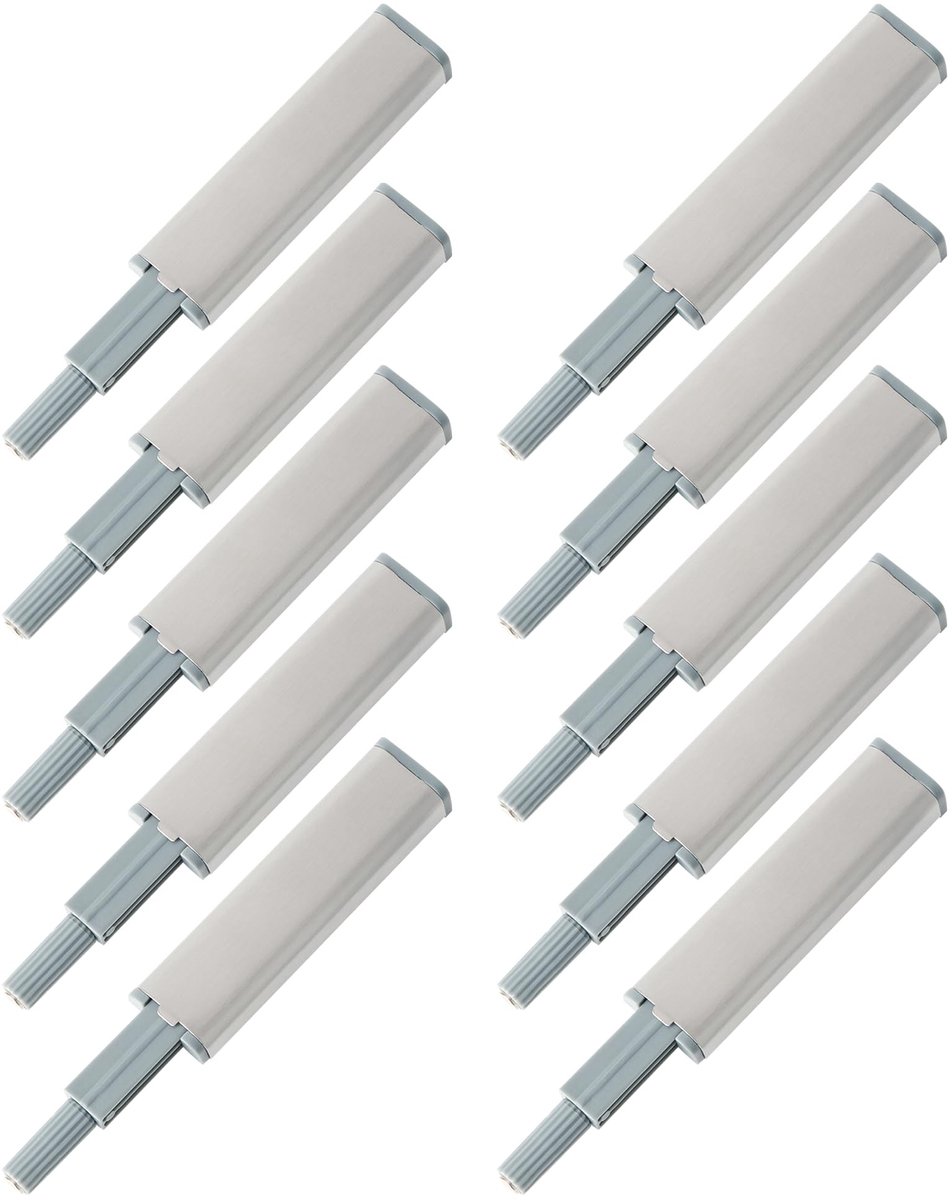 Solidchoice - Set van 10 Magnetische Drukopeningssluitingen van Roestvrij Staal