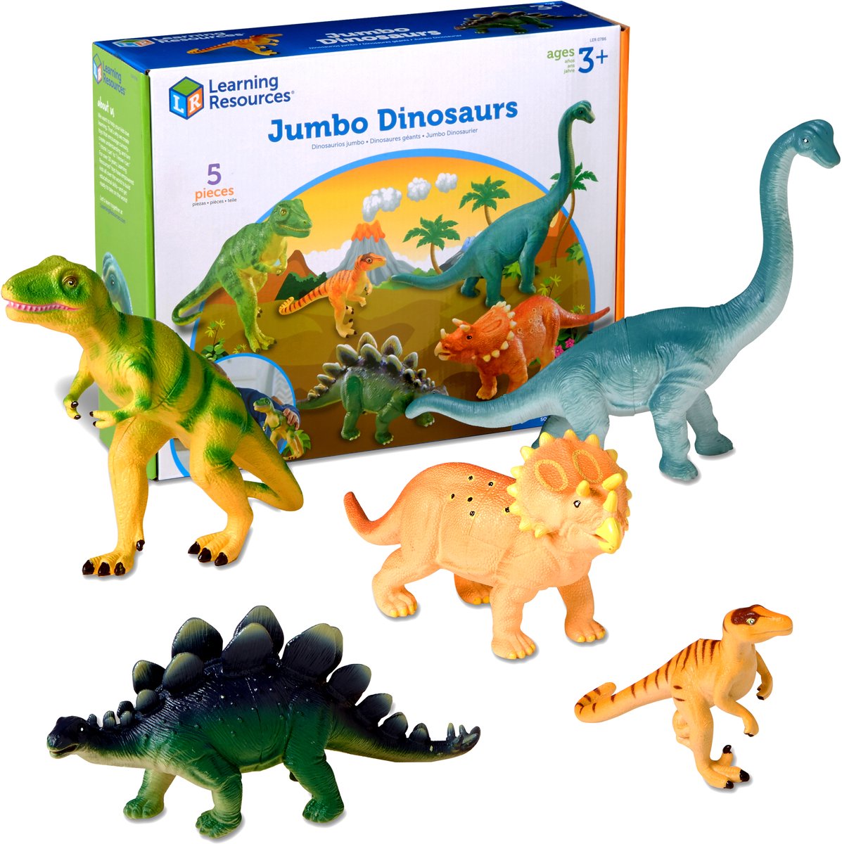Learning Resources jumbo dinosaurussen set 1 - speelfiguren - 3+