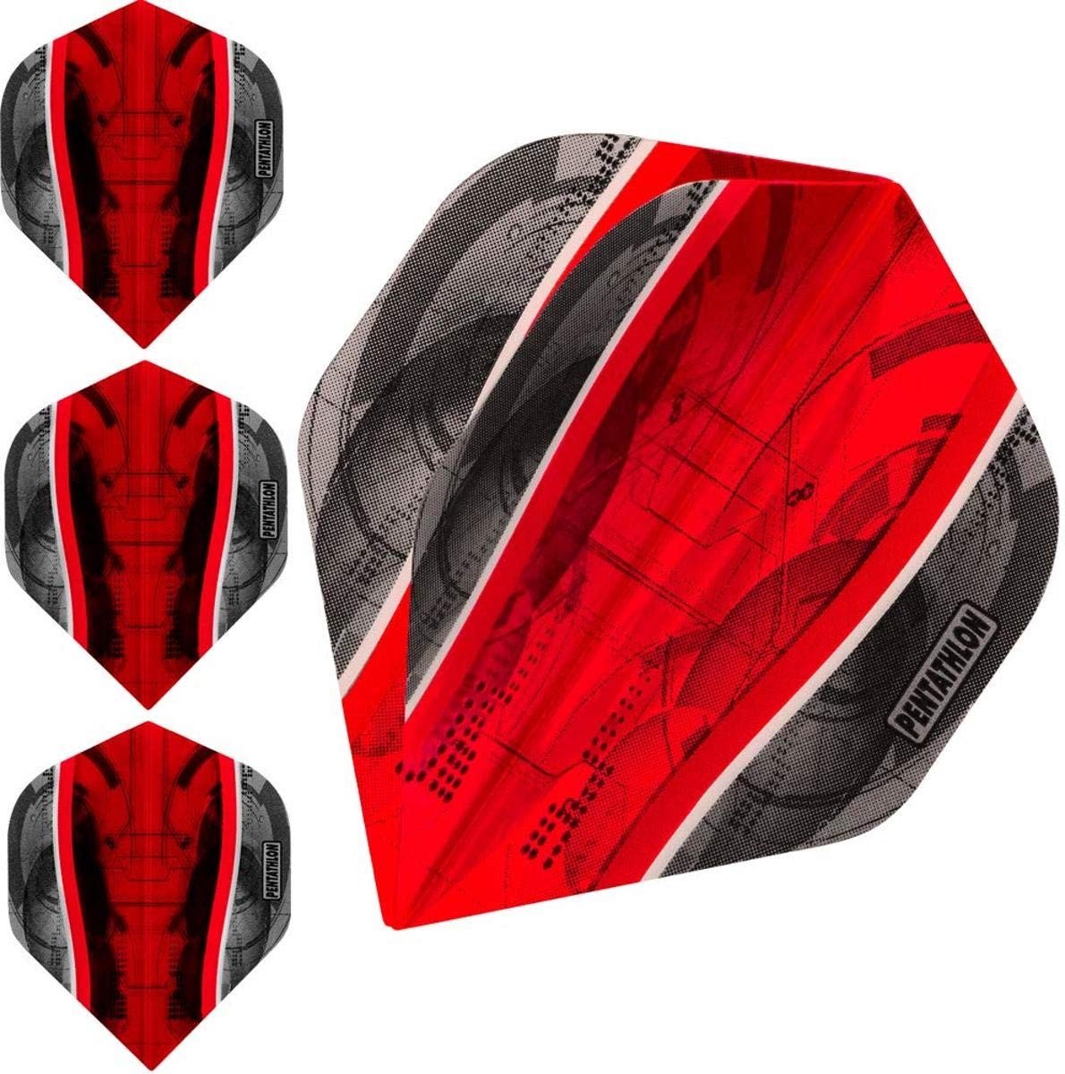 Solidchoice - Pentathlon Dart Flights Science Rood - 10 Sets