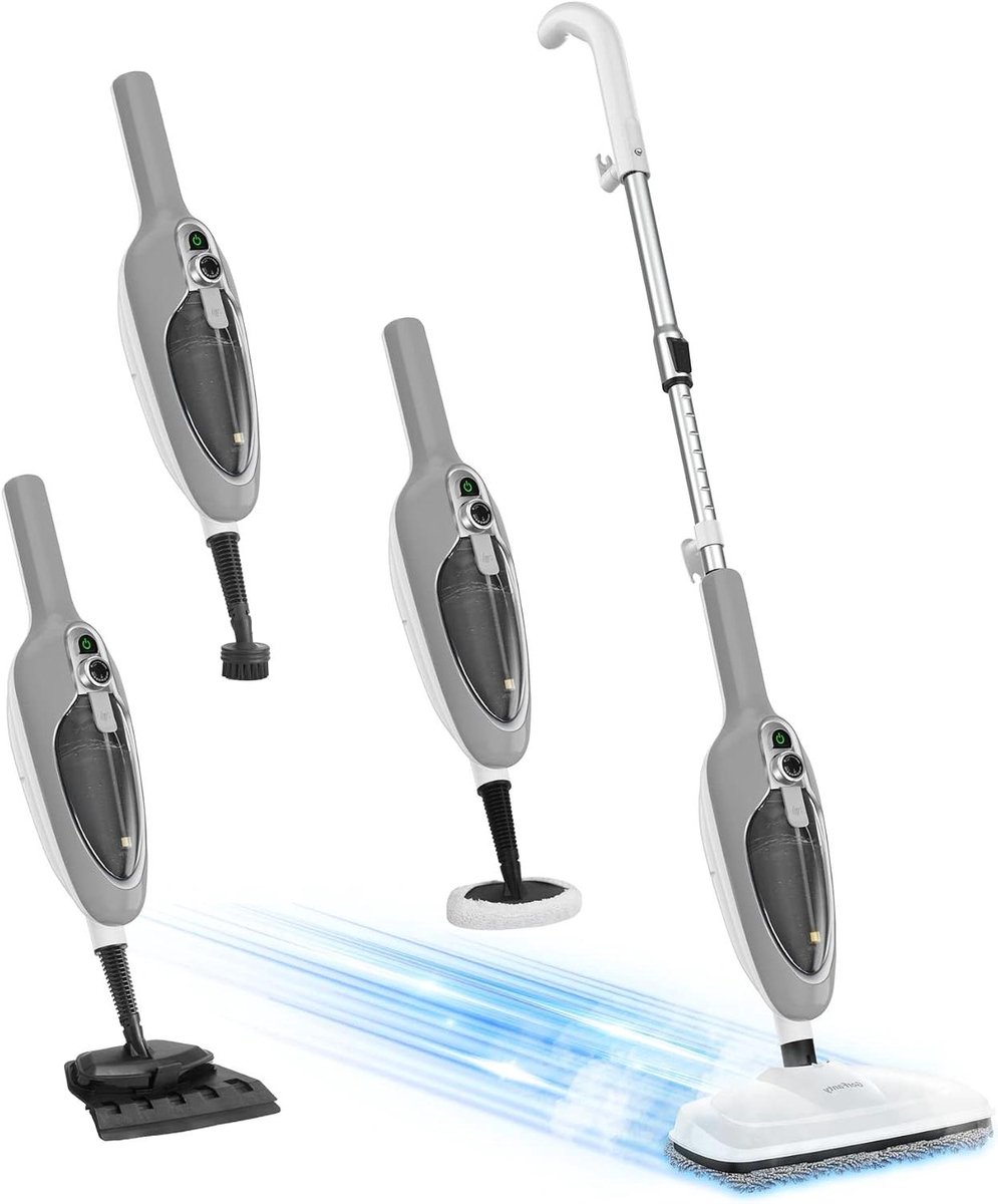 Stoomreiniger - Stoommop Vloerreiniger - Hygiënisch Huis - 10-in-1 Functionaliteit - 273 kg - Wit