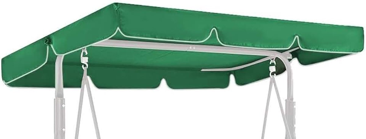 Dak voor schommelbank 210x145 cm Grijs, waterdicht | Weerbestendig zonnedak en hoes voor Hollywoodschommelbank, tuinschommel - UV-bestendig, polyester, vervanging, buiten