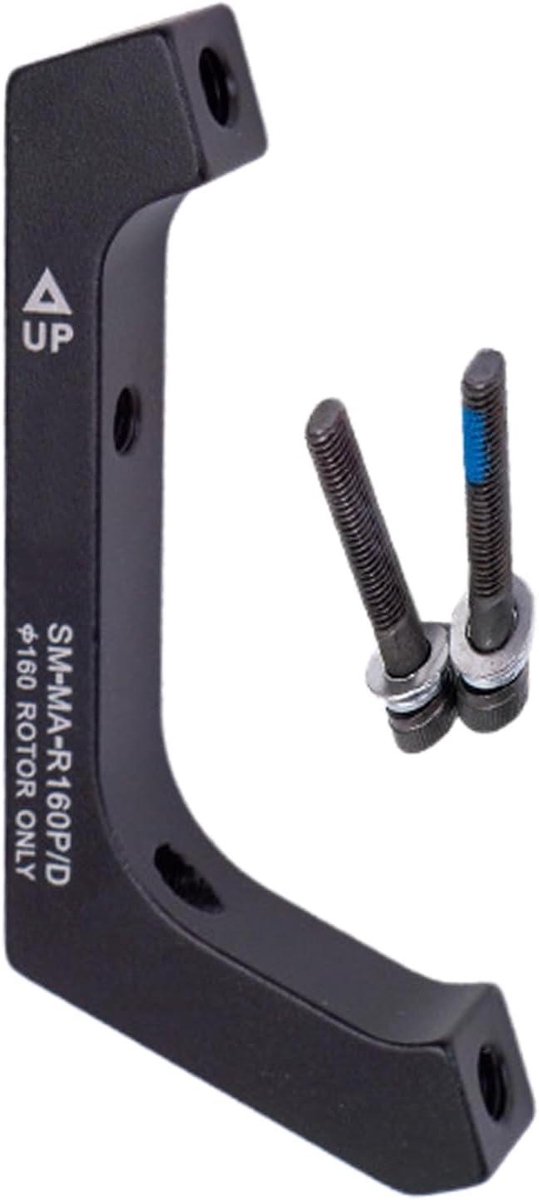 Fietsremadapter - Schijfremadapter - Fietsen Monteren - Precisie Gefreesd - 140/160 mm - Zwart