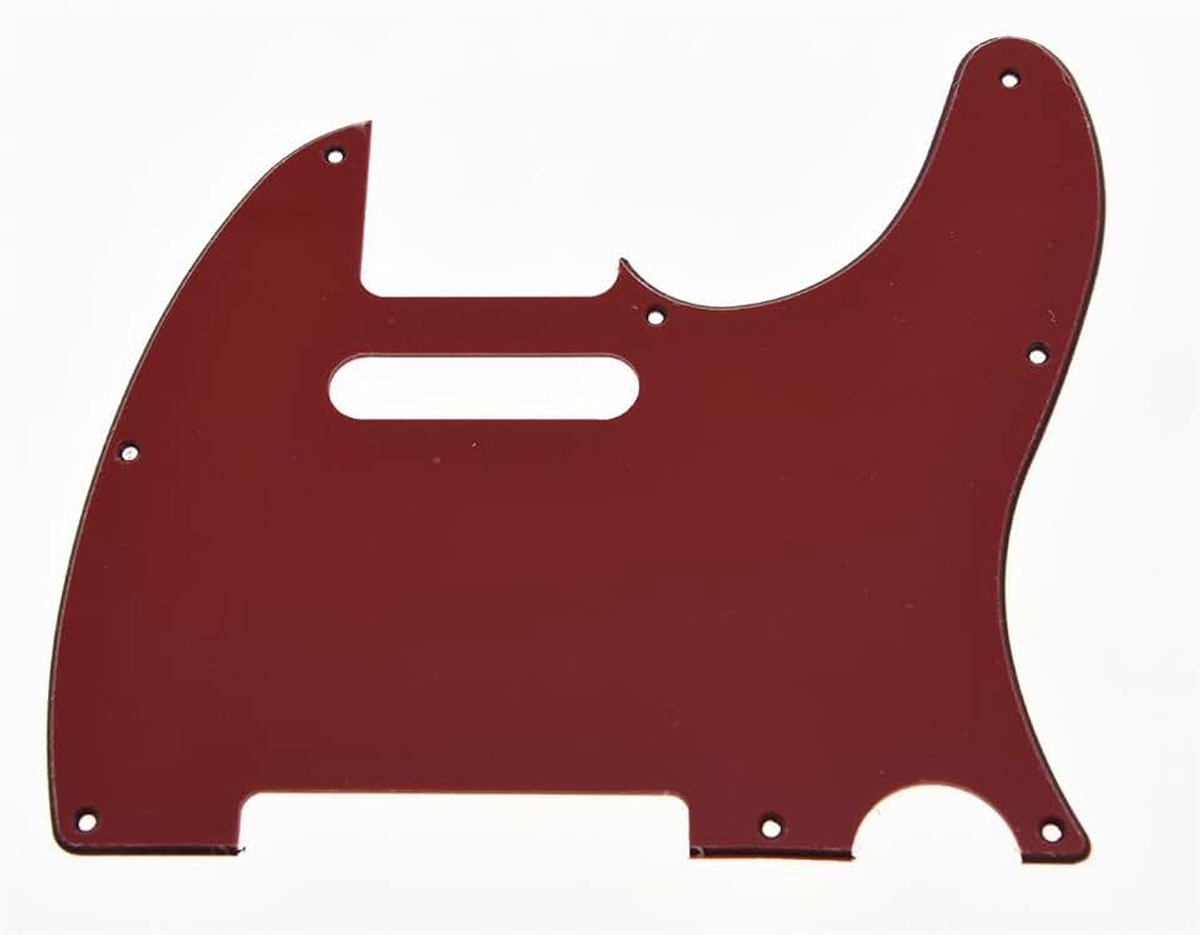 Rood 3 Ply Tele Gitaar Pickguard Krasplaat voor Fender Telecaster