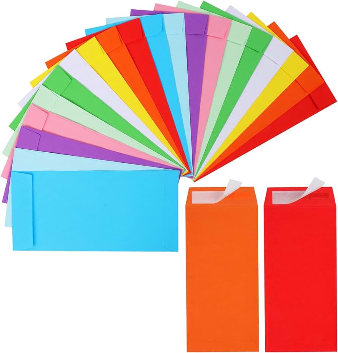 -120 enveloppen geldbesparende uitdaging, 3,2 x 6,6 inch geldenenveloppen voor budgettering, munten, cheques, cadeaubonnen en tickets