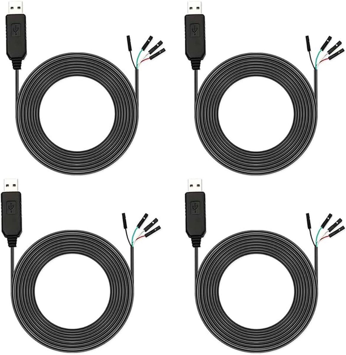 Seriële converter 3,3 V debugkabel RS232 TTL seriële adapter converter 4-pins aansluiting voor Arduino