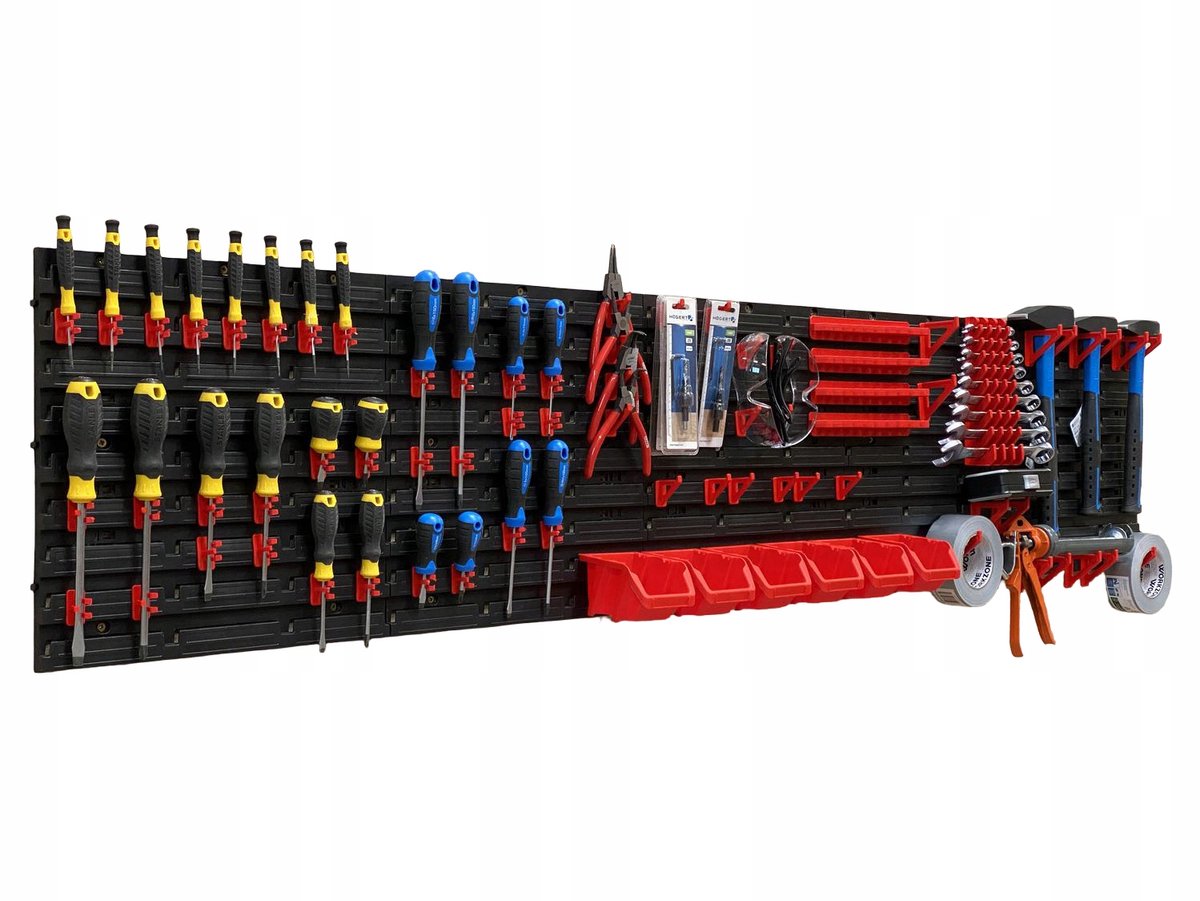 TABLICO Gereedschapswand 193,5x39 cm met Kuipjes & haken