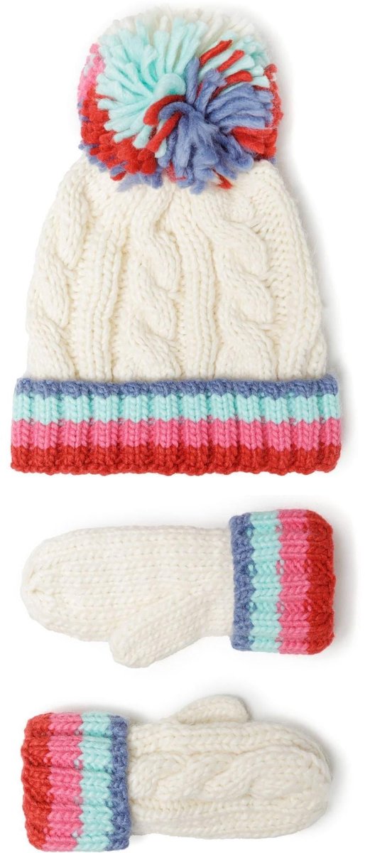 Minoti meisjes handschoenen gebreid - kind