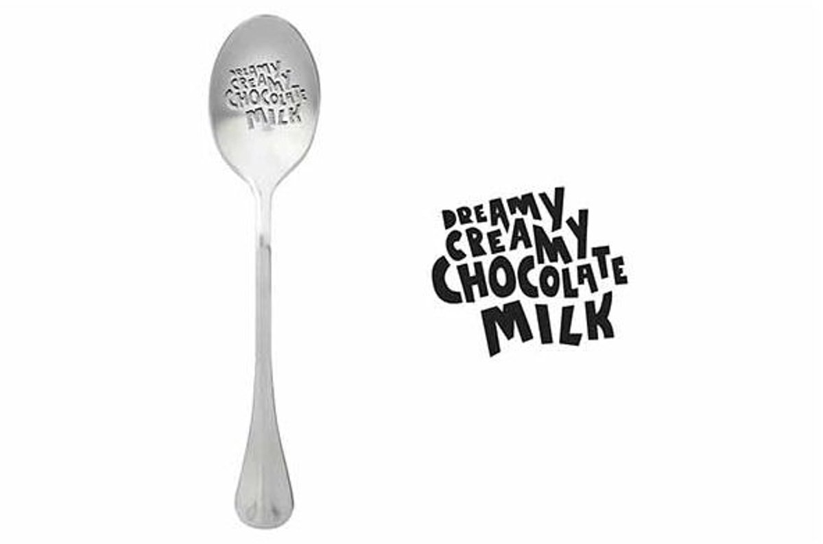 One Message Spoon Set6 Dreamy Creamy Chocolate Milk