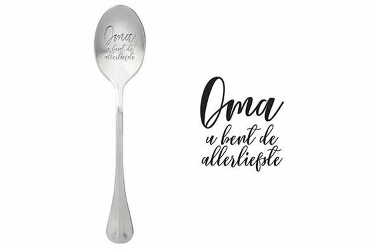 One Message Spoon Set6 Oma U Bent De Allerliefste