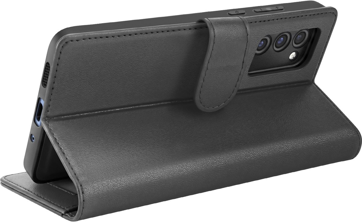 Mayaxess, Portemonnee Hoesje Geschikt voor Samsung Galaxy S20 Anti-RFID met Afneembare Case, Zwart