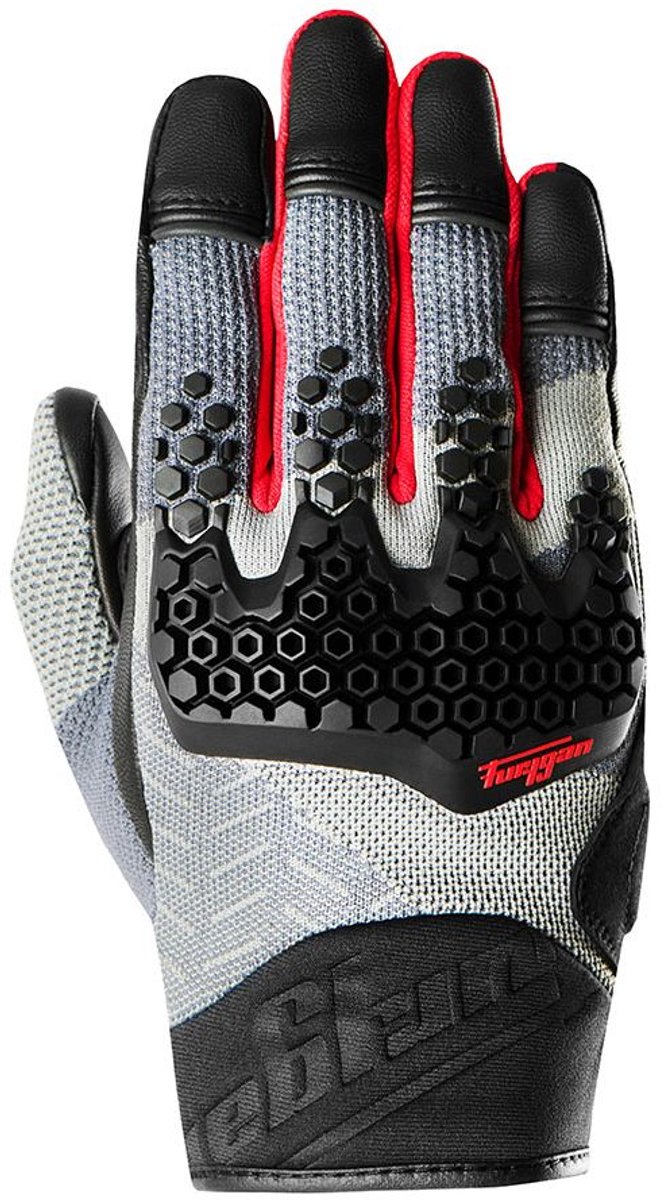 MOTOBLOUZ Motor Handschoenen JACK Mannen XXXL Zomer Zwart/Grijs/Rood CE-gekeurd