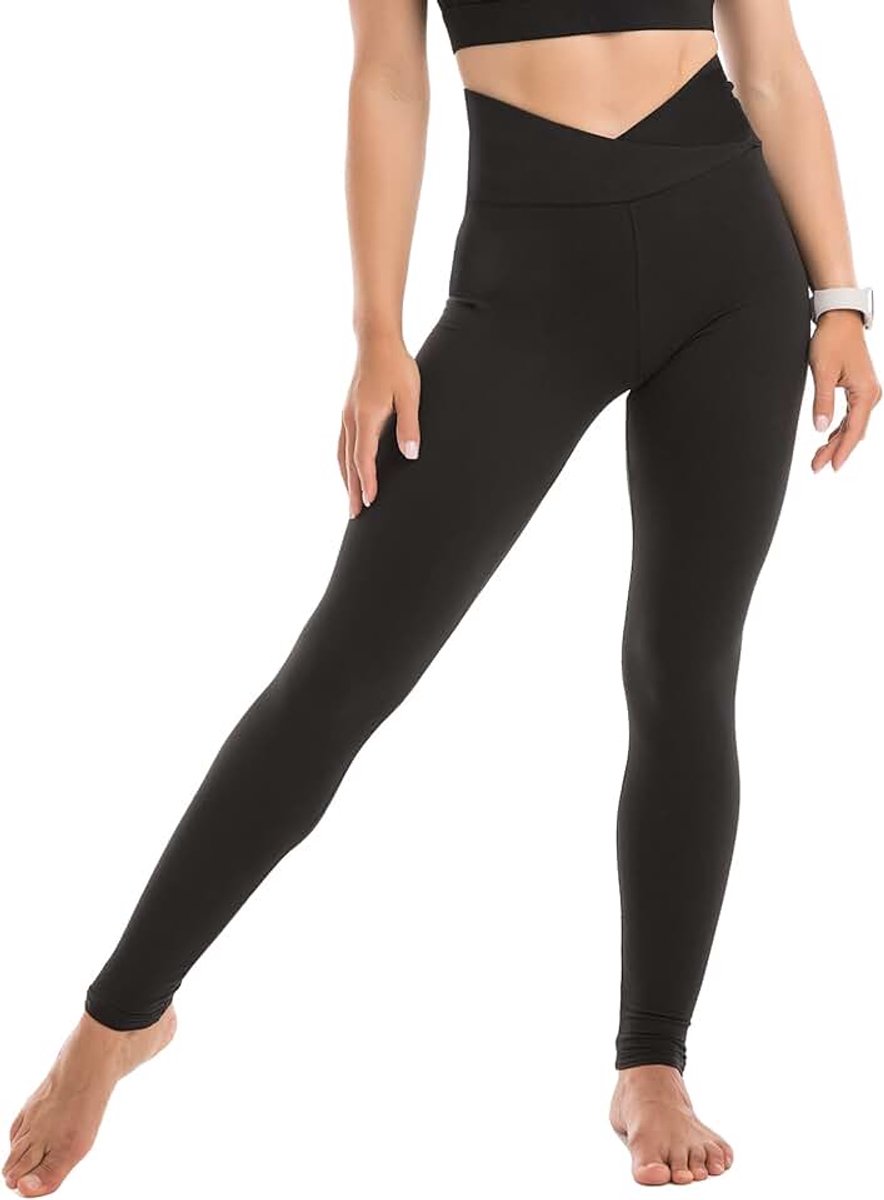 Legging met Hoge Taille voor Vrouwen - Boterzachte Yoga Broekjes voor Sport en Fitnes