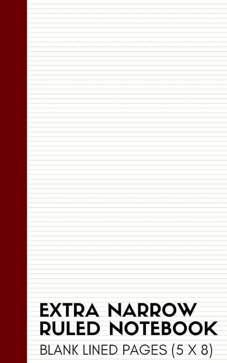 Narrow Ruled Notebook: Ultra Narrow Lined Note Book and Journal (Thin Lined Notepads)