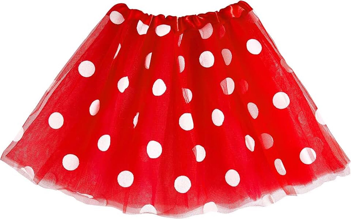 Rok | Muis Rok in Rood Met Witte Stippen voor Meisjes