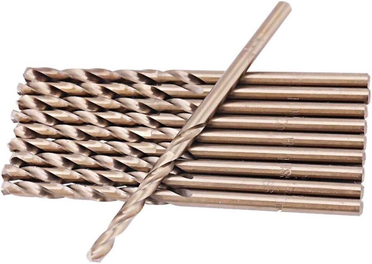 Boorset, kobaltboorset M35 HSS-CO boorset 1,0-5,0 mm voor boren in roestvrij staal (3,5 mm)