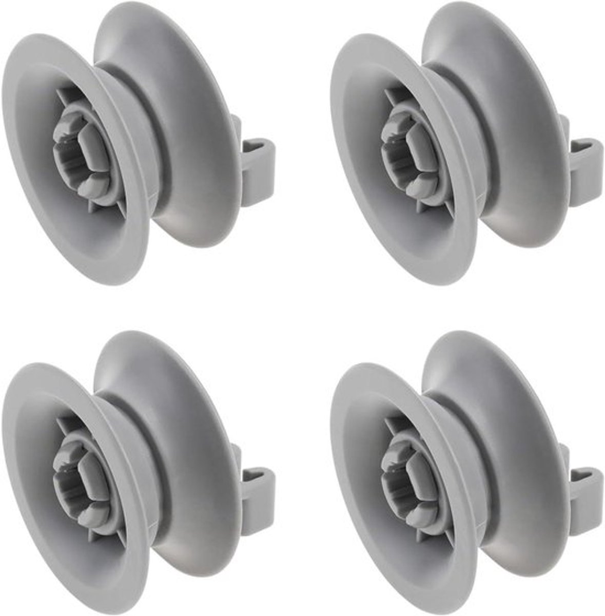 Vaatwasser bovenste rek roller - Accessoires - PS8727423 - Compatibel met Bosch - 4 stuks - Bovenste mand wielen - Geschikt voor vaatwasser - Zwart