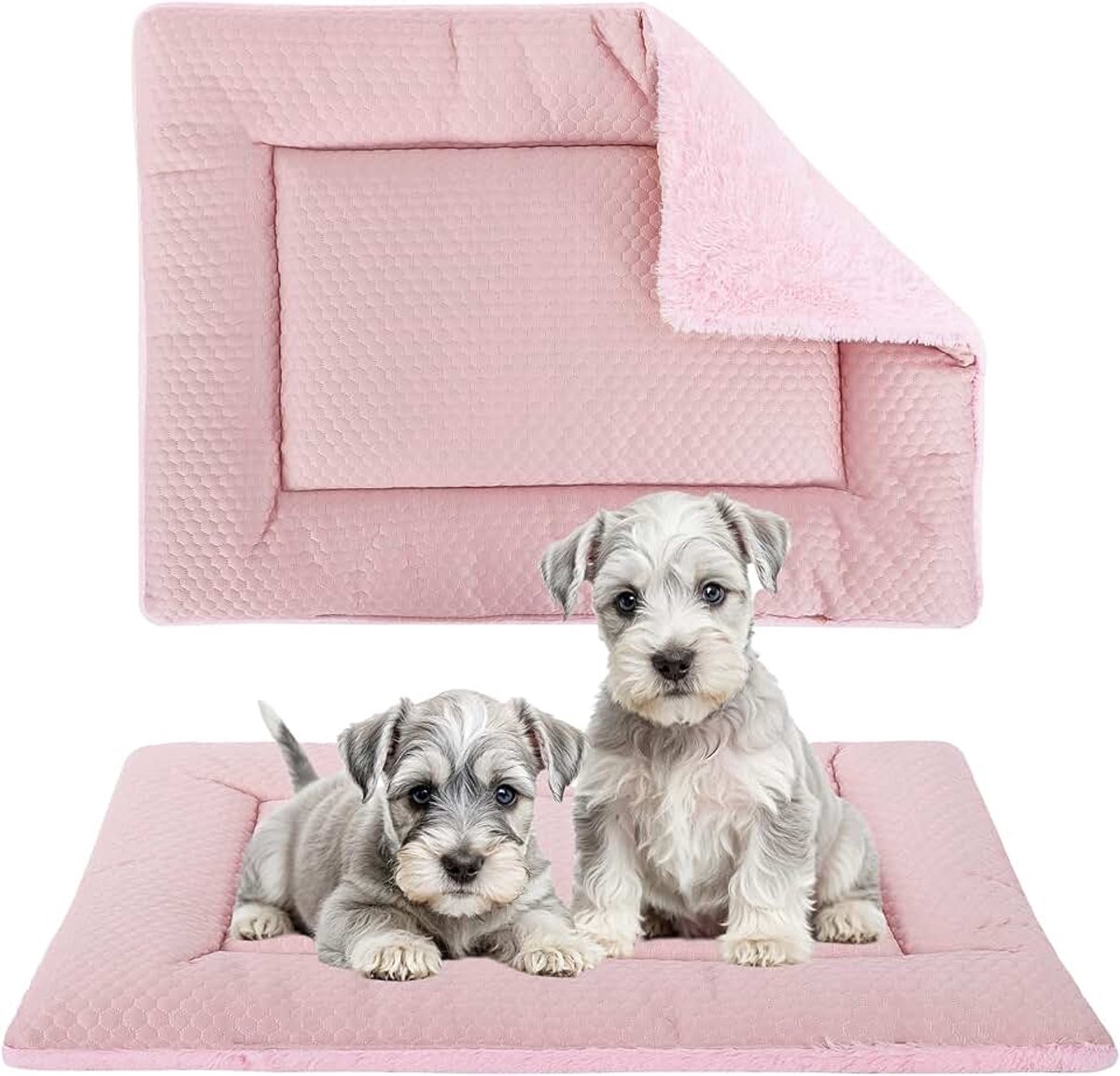 Omkeerbaar hondenkussen, wasbare hondenmatras, geschikt voor huisdieren, XH080, 45 x 33 cm, beige