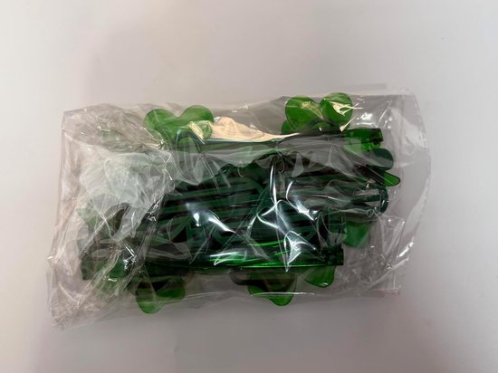 Klaverblad Zonnebrillen - Patricks Dagbrillen - Feestaccessoires - Klavertje Vier Vorm - 6 Paar - Groen van Merkloos — afbeelding 4
