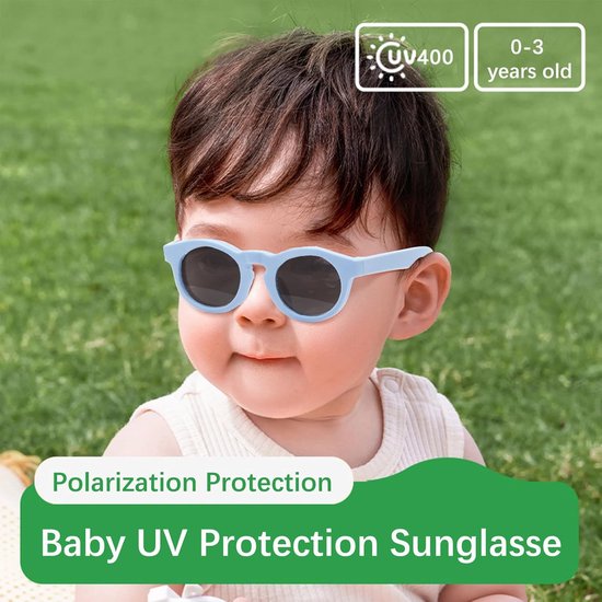Baby Zonnebril - Kinderbril - Bescherming Ogen - UV400 Polarized - 2 Stuks - Paars Blauw — afbeelding 3