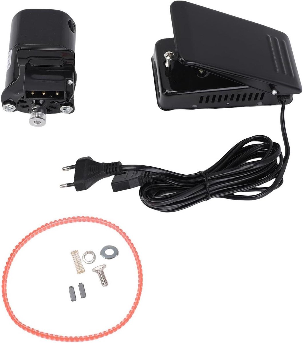 Naaimachine Motor Kit - Motor Pedaal Set - Naaien Versnellen - Variabele Snelheid - 100W - Zwart