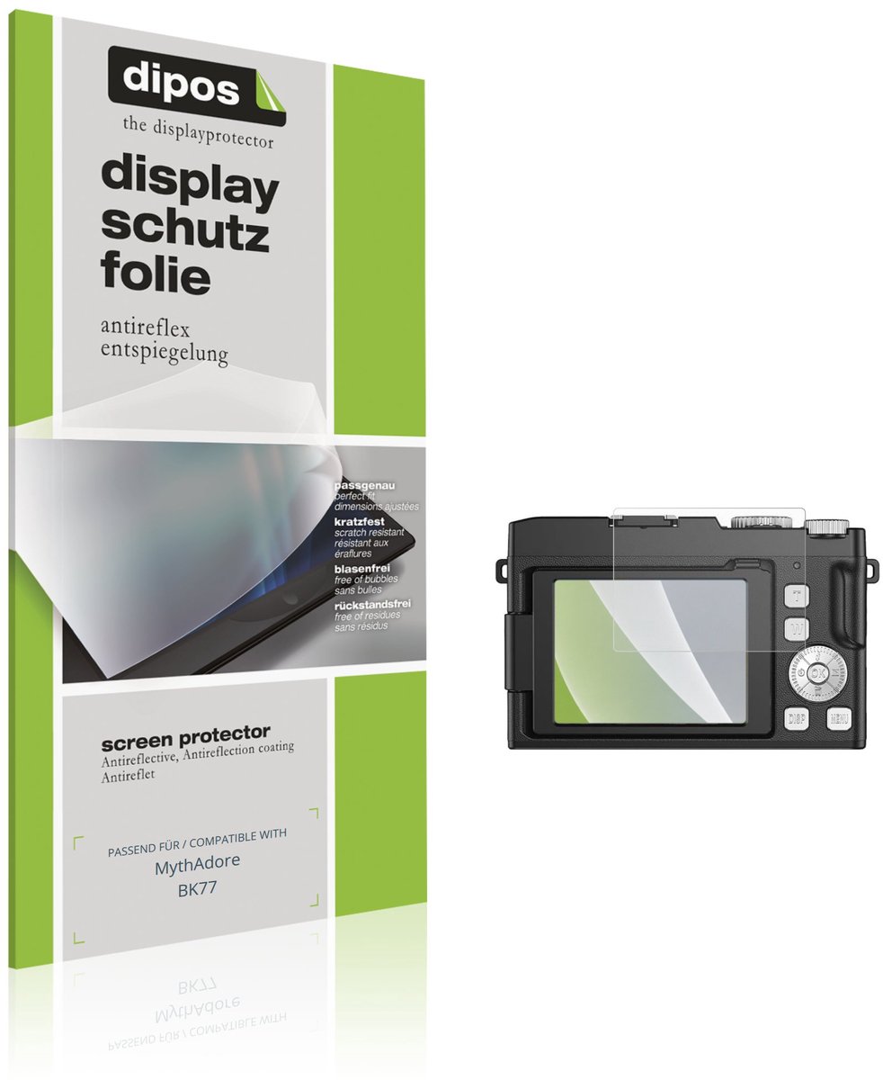 dipos – 4x Matte Beschermfolie geschikt voor MythAdore BK77 | Krasbestendige & antireflecterende Screenprotector Ultra-Thin