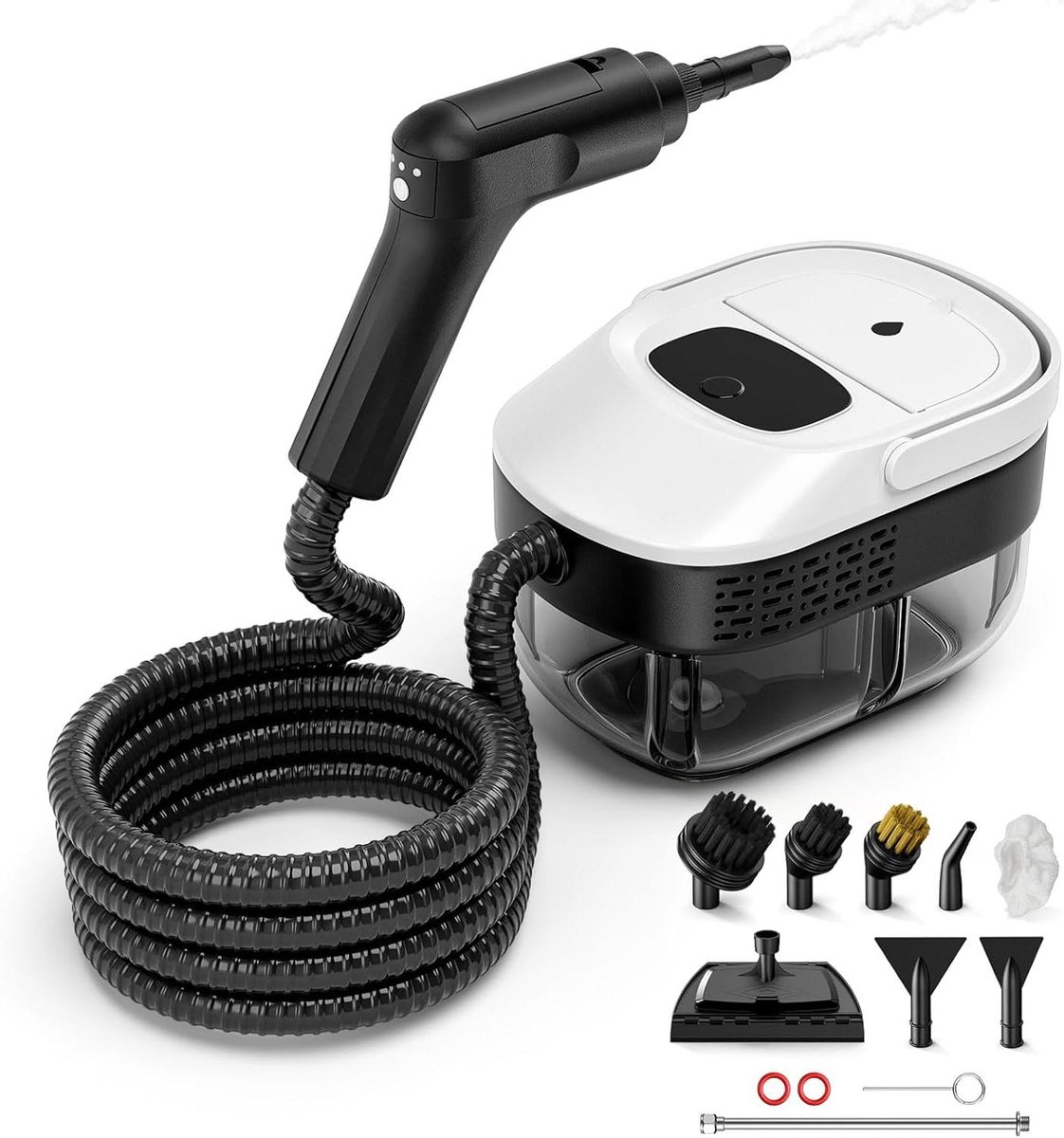 Handstoomreiniger - Stoomapparaat - Grondig Reinigen - 3-traps Stoomregeling - 1600 ml Tank - Wit