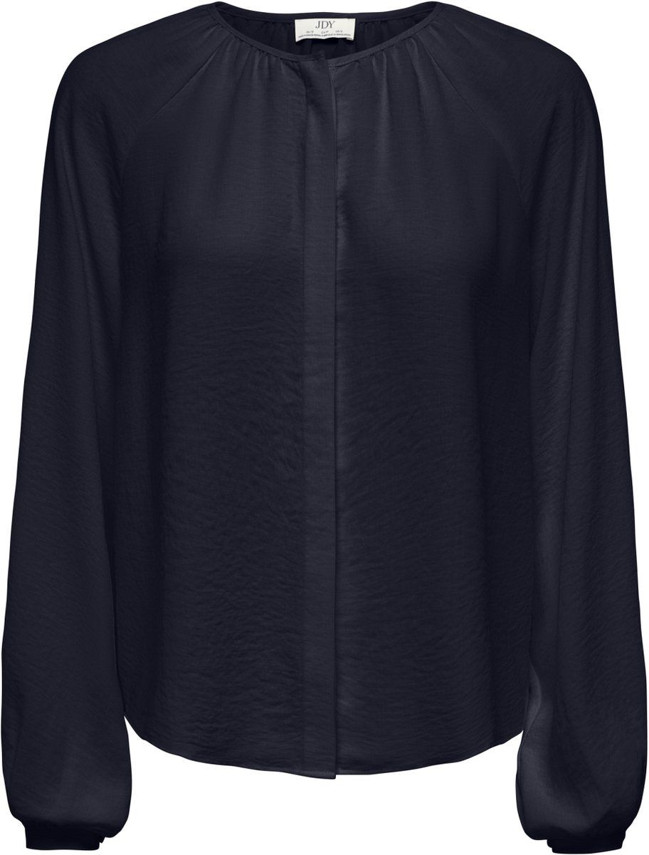 Jacqueline de Yong Blouse Jdydivya Life L/s O-neck Shirt Wvn 15385404 Night Sky Dames Maat - L
