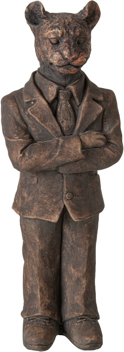 J-Line Luipaard - polyresin - bruin - small