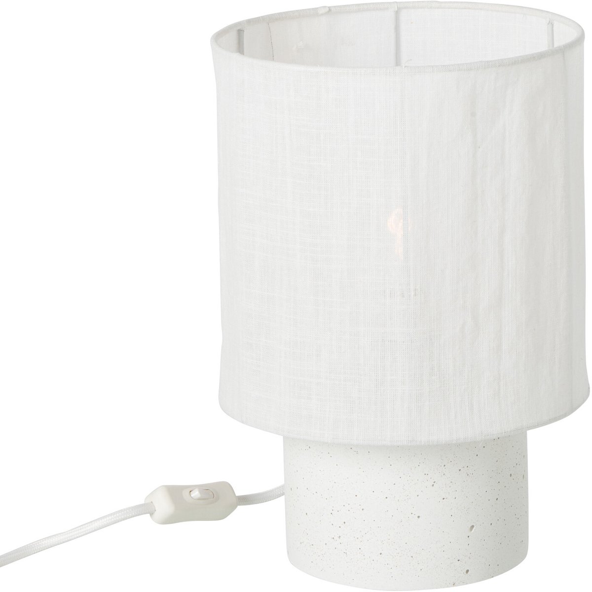 J-Line Tafellamp - cement - wit - small