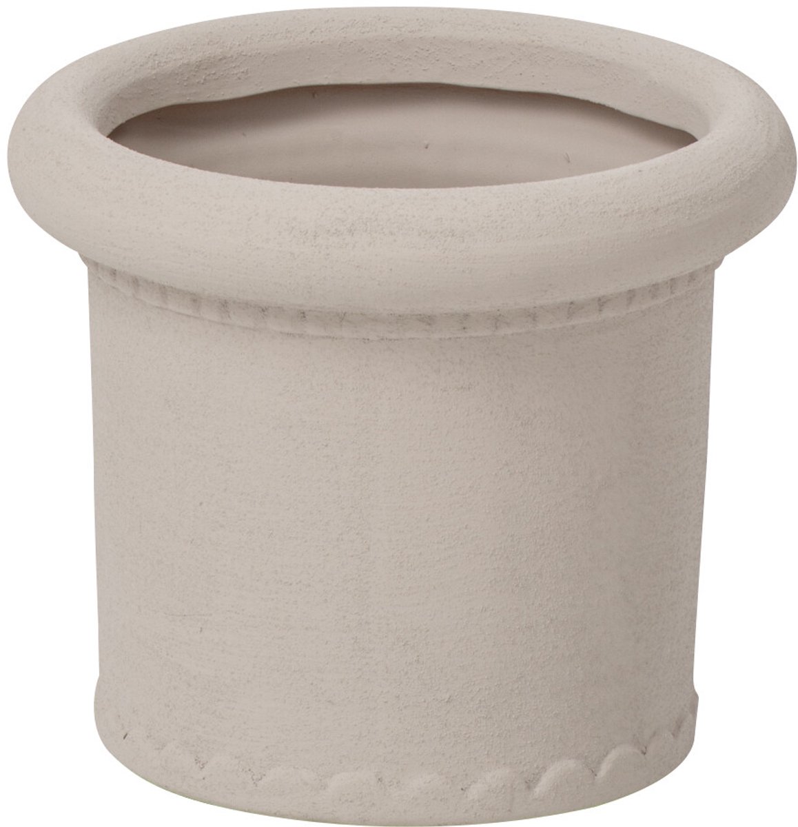 J-Line Bloempot - steengoed - wit - small - set van 2