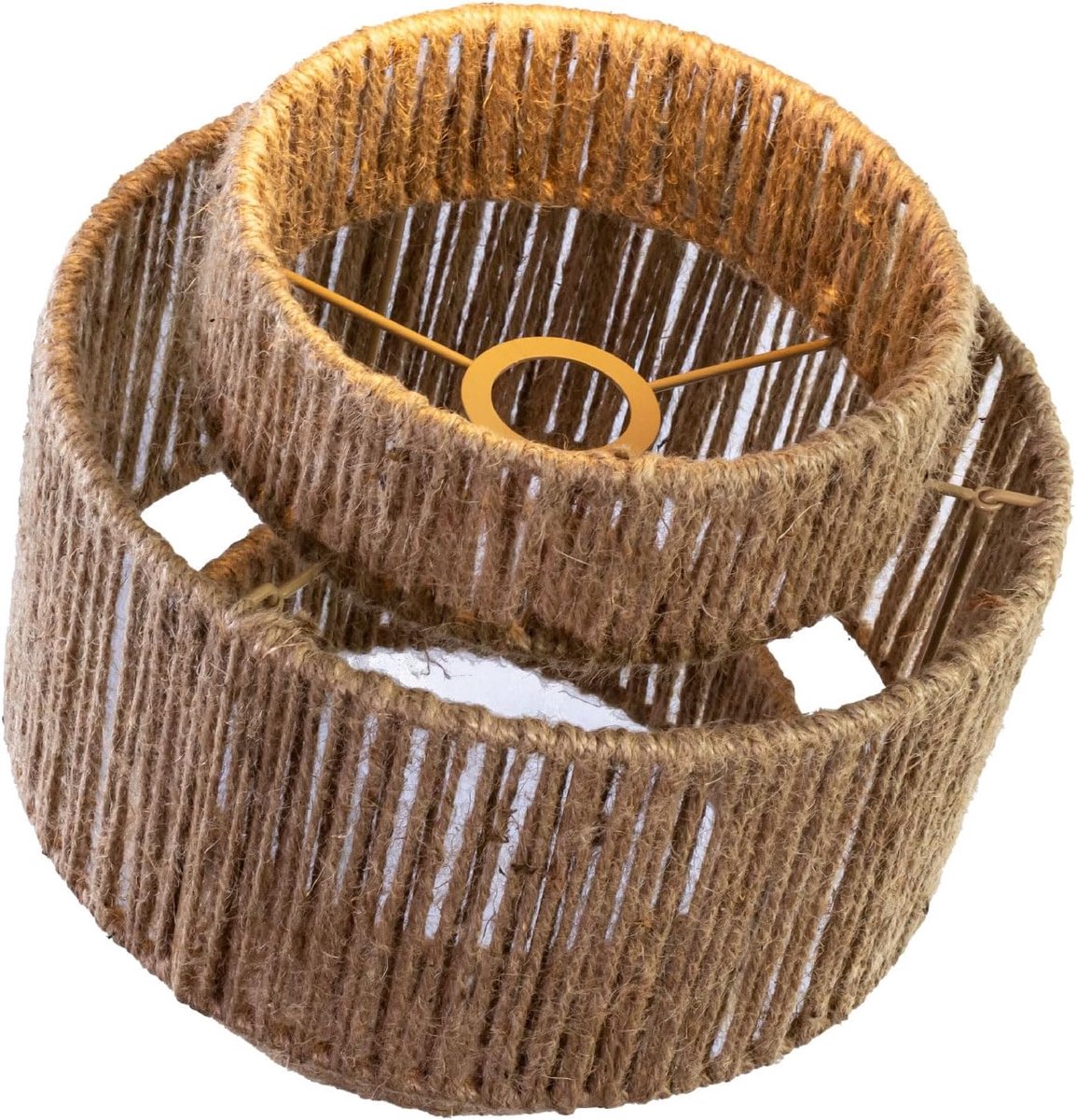 SnelShoppen - Osasy Lampenkap Tafellamp Houten Hanglamp Rotan Lampenkap Boho Mand Lampenkap Vintage Plafondlamp Home Deco voor Feest, Tuin, Keuken