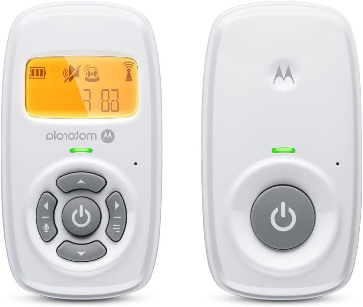 Audio Babyfoon - Baby Monitor - Baby Bewaken - Tweerichtingsspraak - 300 meter Bereik - Wit