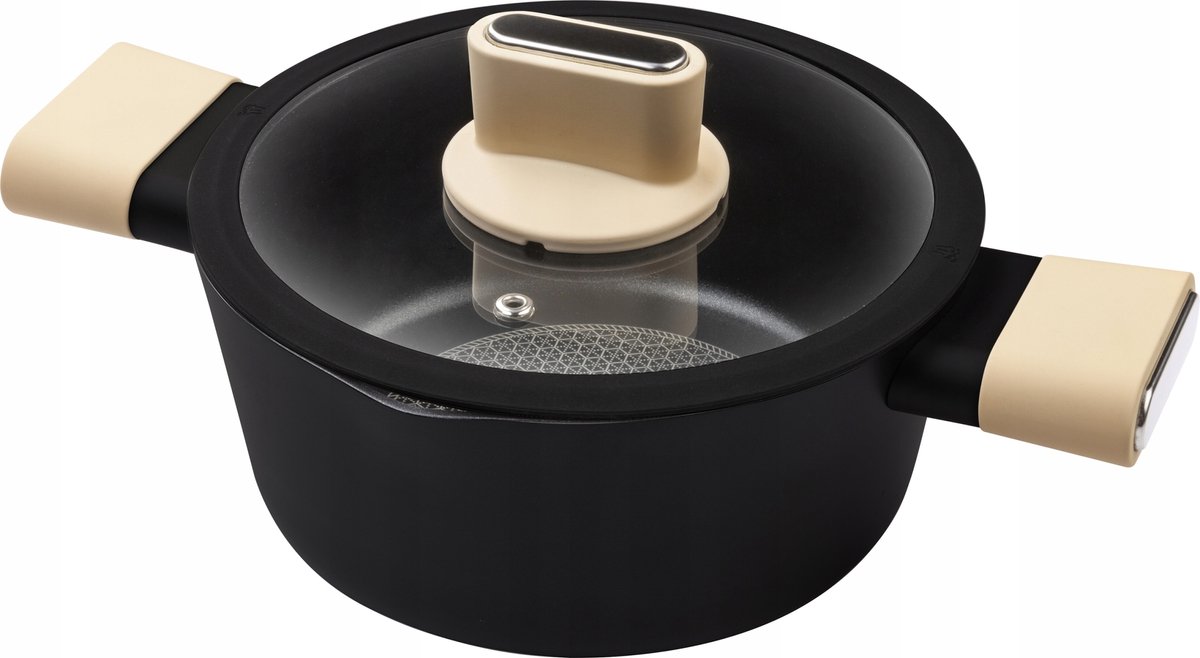 Lamart Aluminium Pan 4,3L met Antiaanbaklaag en Siliconen Handwas