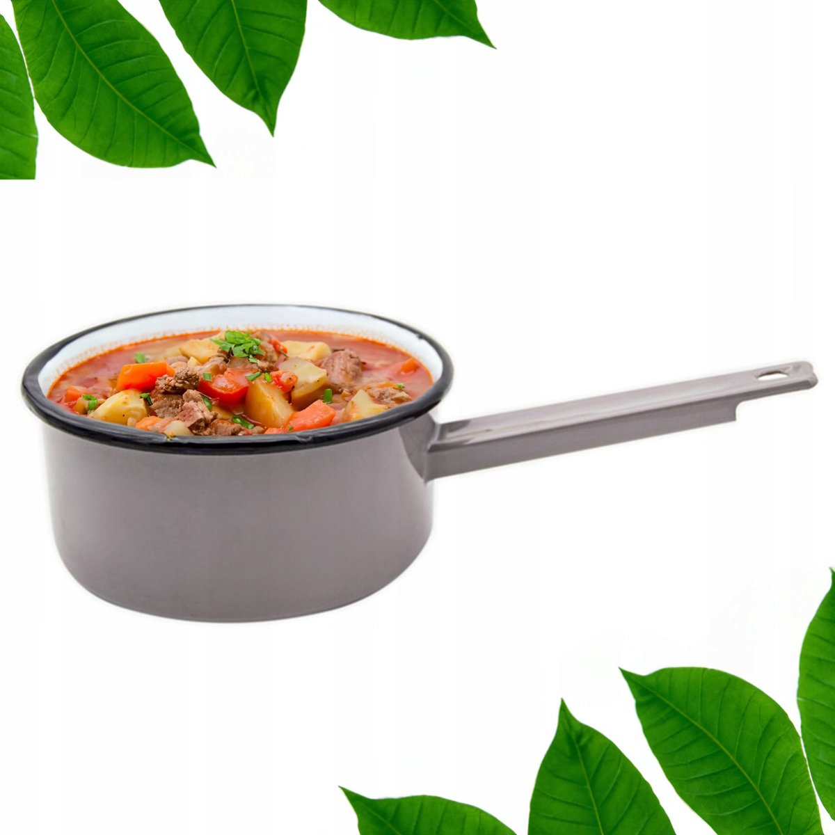 Gietijzeren Pan met Deksel 24cm - Zwart, 4.5L