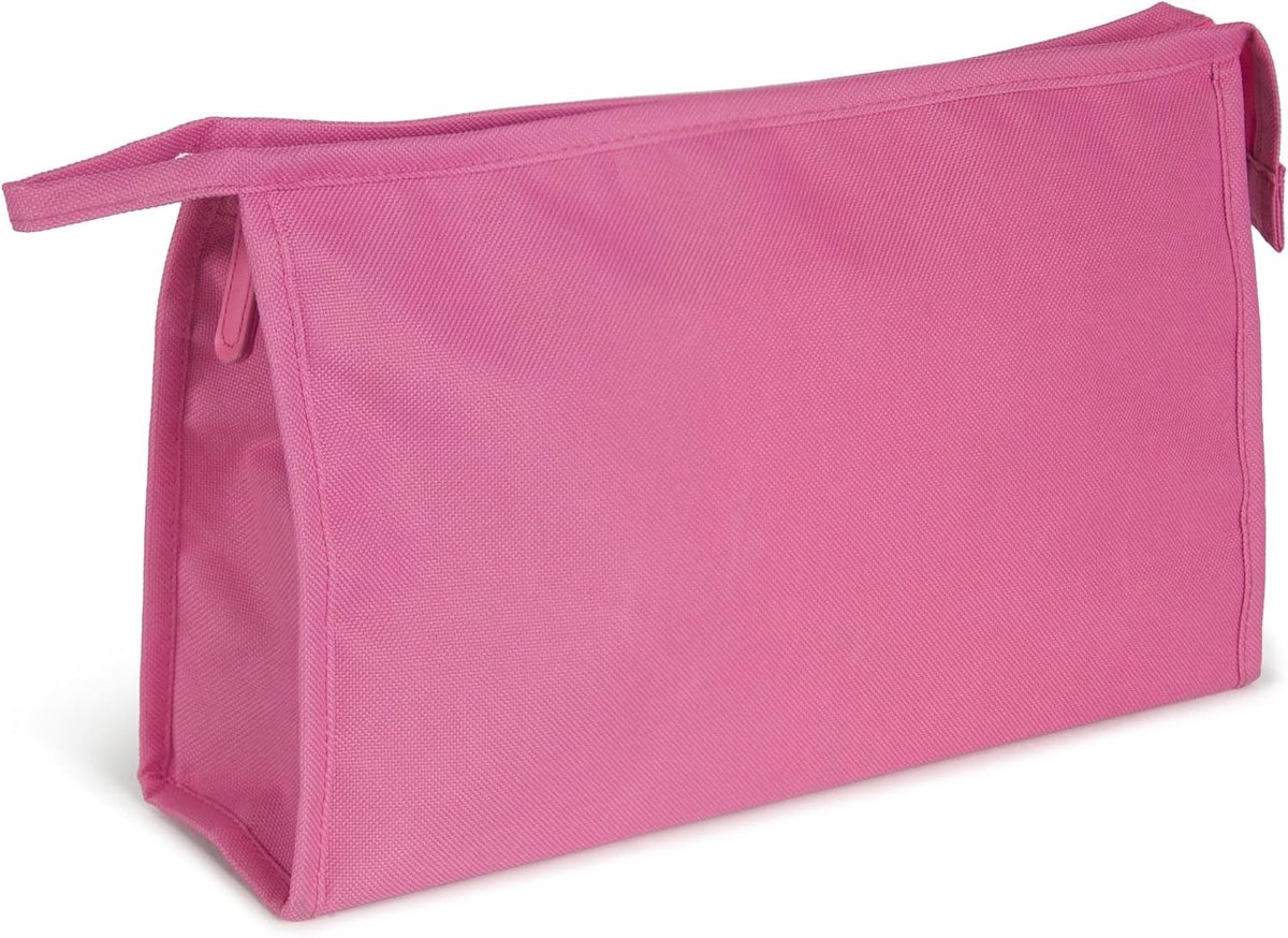 Waterdichte Toilettas – Stoffen Reiscosmetica Etui – Ruime Opbergtas voor Make-up & Verzorgingsproducten - Roze