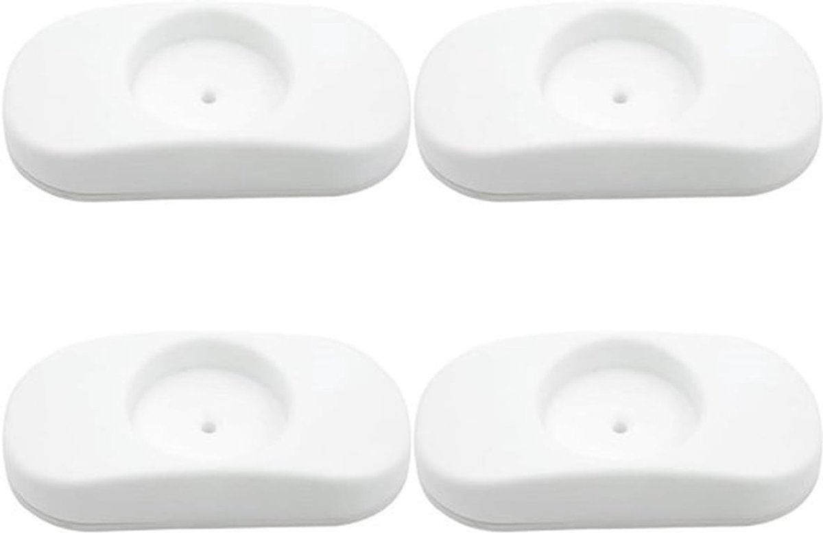 - Babyhekjes muurbeschermers - Traphekje uitbreiding - Drukgemonteerd hek - Veiligheid - Baby's - Huisdieren - Wit - Compatibel - 4-delige set.