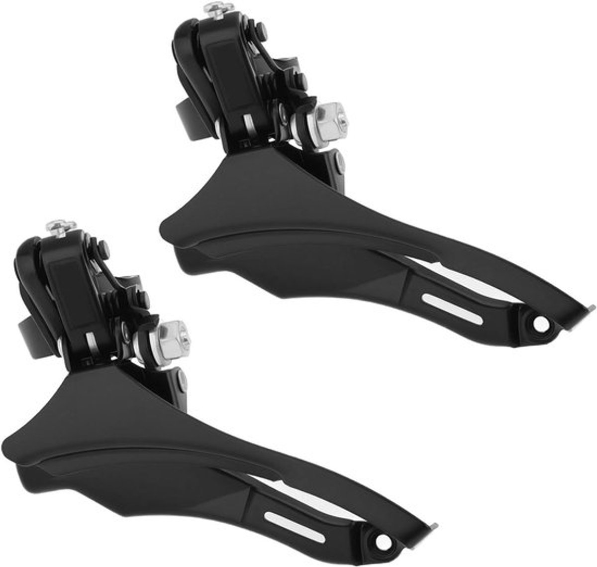 Fiets Voorderailleur - Compatibel - Zwart - 6/7 versnellingen - Klemdiameter 31.8mm - Kettinglijn 47.5mm - Front Kettingblad Shifter - 2 Stuks