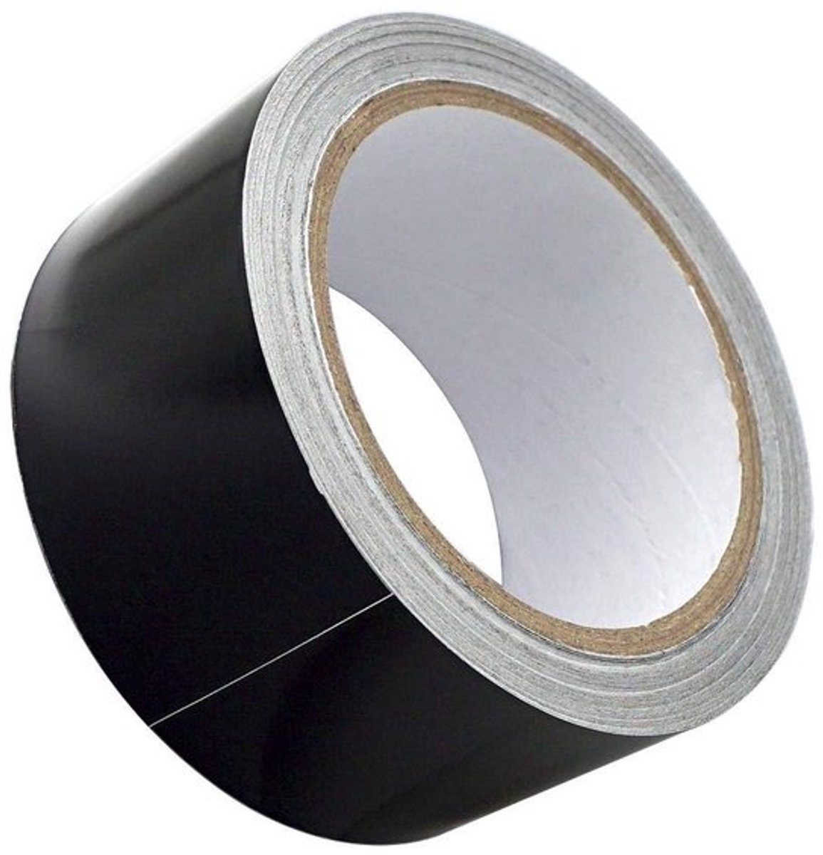 Zelfklevende Aluminiumtape - Hittebestendige Isolatietape - 50mm breed 20m lang - Zwart Kleur