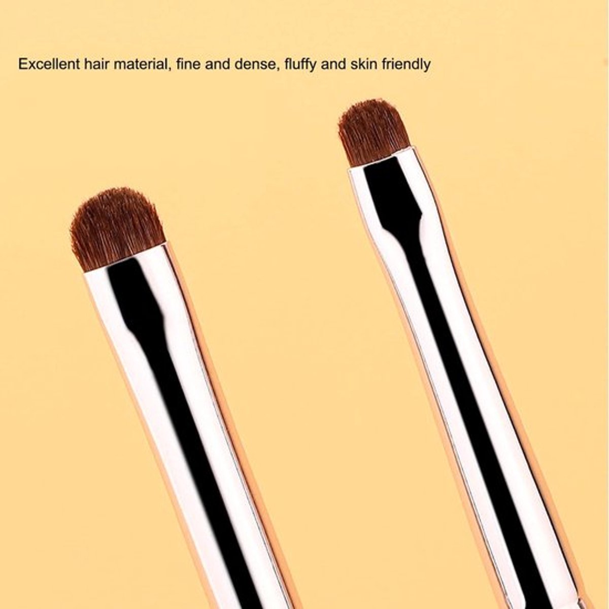 Oogschaduwborstelset 4-delig - Zachte Borstels - Dichte Haren - Make-upborstelset - Oogmake-up - Nauwkeurige Toepassing - Make-upkwasten