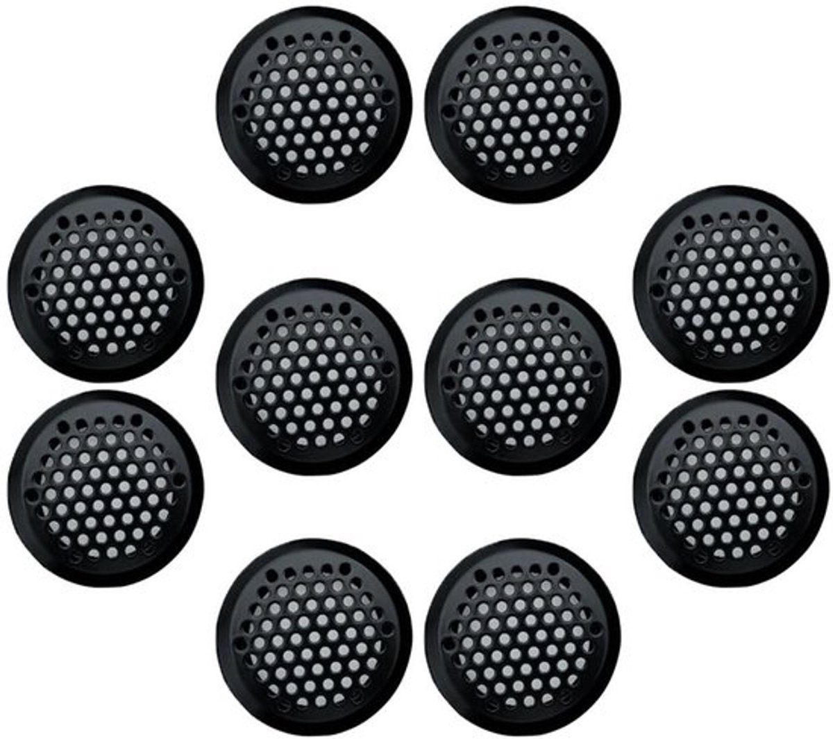 Ventilatierooster Roestvrij Staal - 10 Stuks - Afsluitbaar - Kastventilatie - Insectenwerend - Corrosiebestendig - Ventilatieafdekking