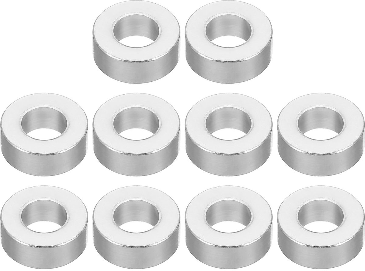 Aluminium Afstandhouders Ronde 10 Stuks 8.2 mm ID x 16 mm AD x 6 mm L Dikke Aluminium Afstandhouder Schroef 5/16" of M8