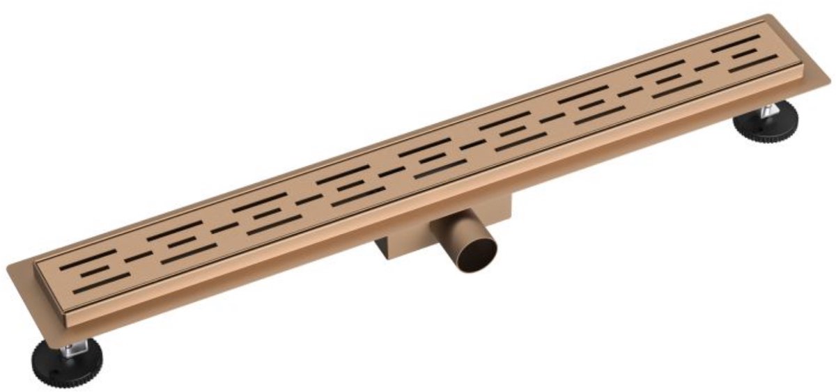 ALONI Koper Douchegoot Compleet – 90 cm – RVS – Geborsteld Koper
