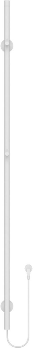 BELRAD ROD STAAFHANDDOEKDROGER - ELEKTRISCH - ENKEL - 60W - Ø2,5CM - 150X6,3X12,7 CM - GLANZEND WIT
